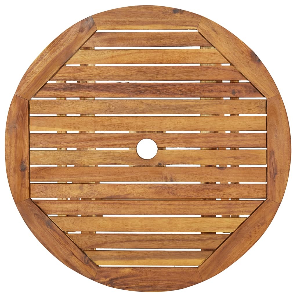 Folding Garden Table 70 cm Solid Acacia Wood